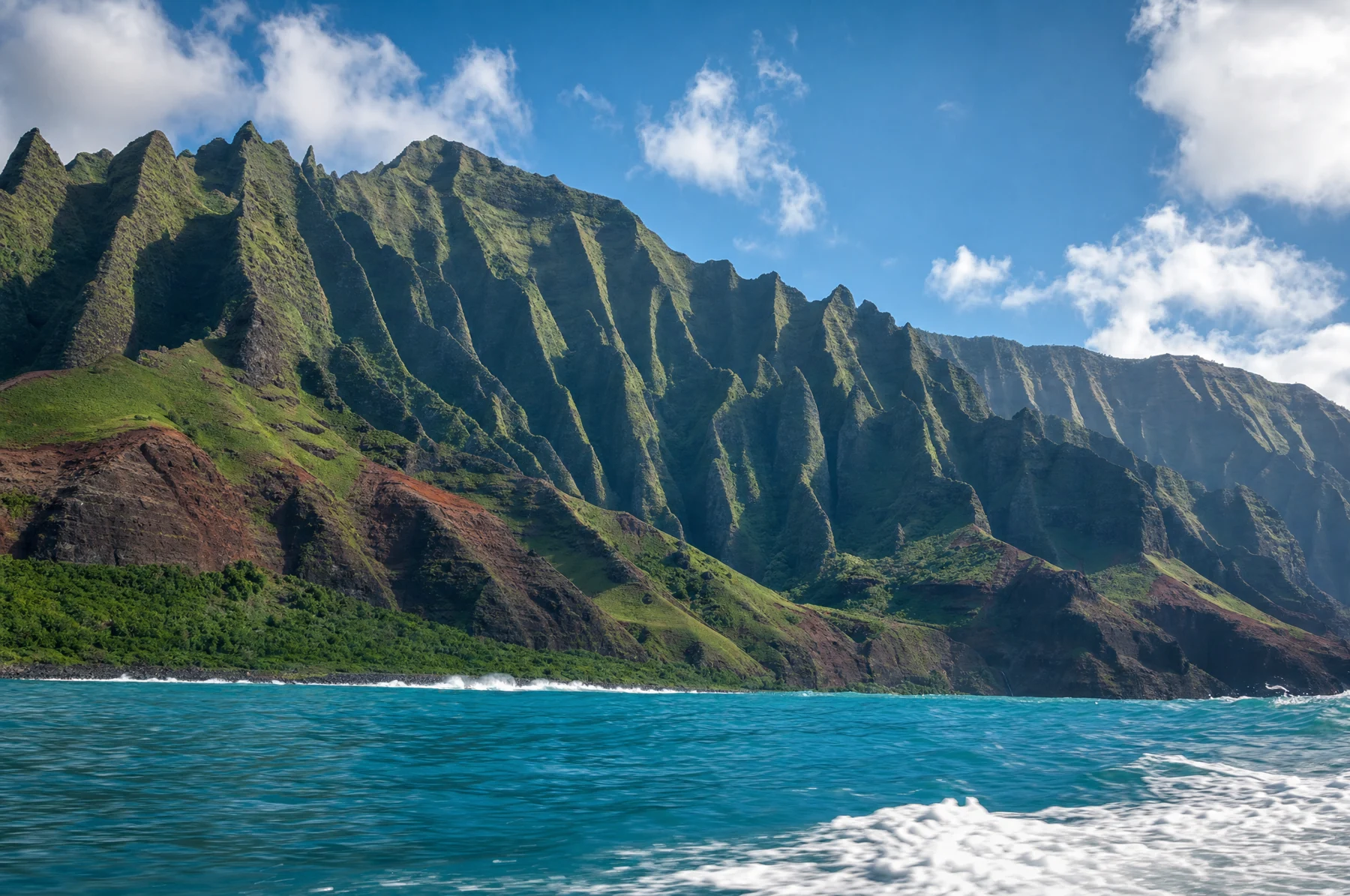 Illustrative travel scene inspired by Kauaʻi